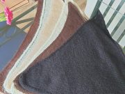 MOHAIR KNITTED TRIANGULAR SHAWLS