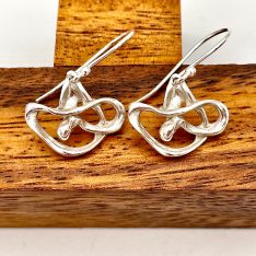 Handmade sterling earrings. Utterly unique!