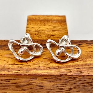 Handmade sterling earrings. Utterly unique!