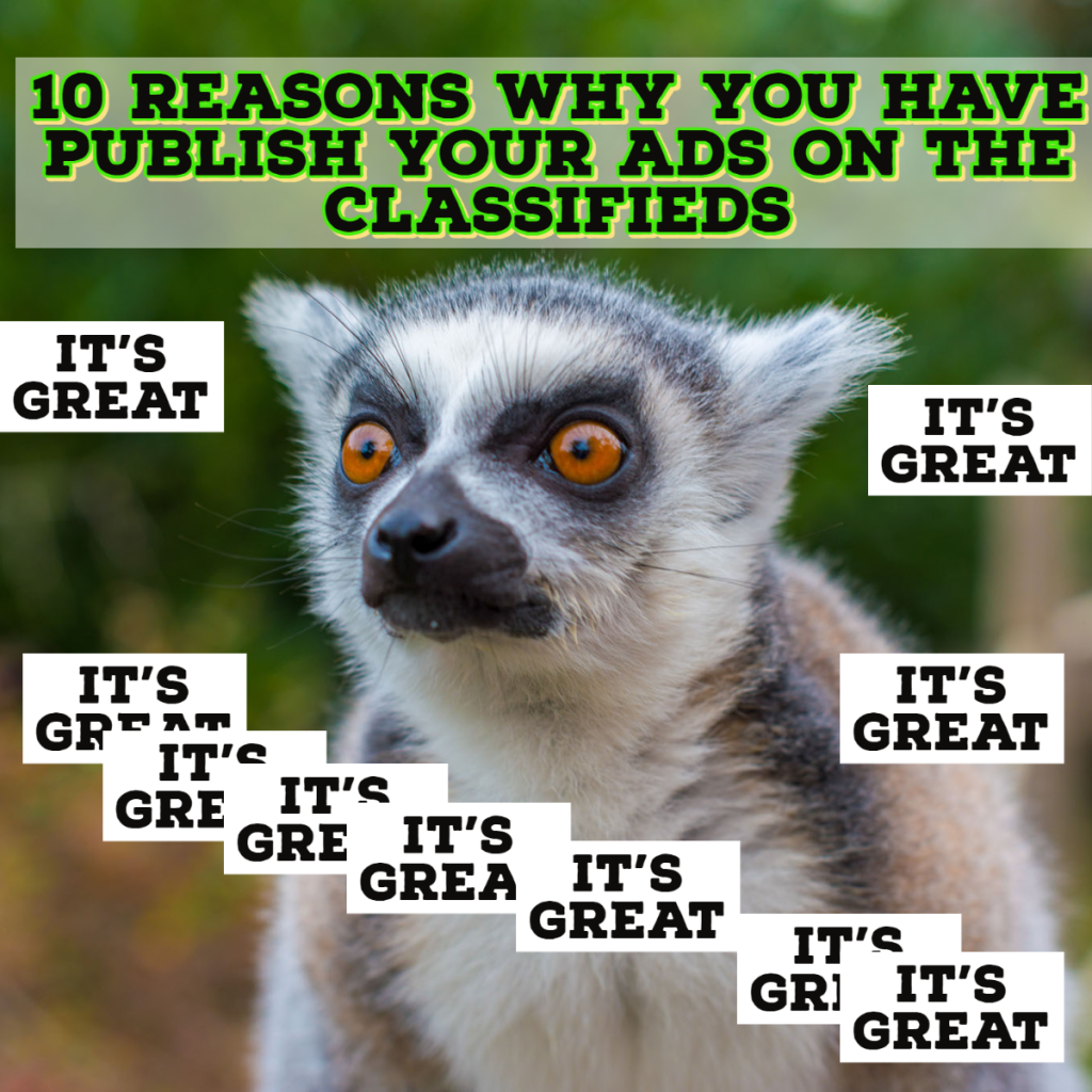 10 reasons why you have publish your ads on the Classifieds